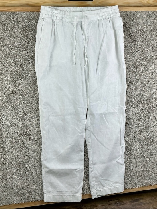 Old Navy Pants - Old Navy White Linen Blend Boho Style Straight-Leg Pants